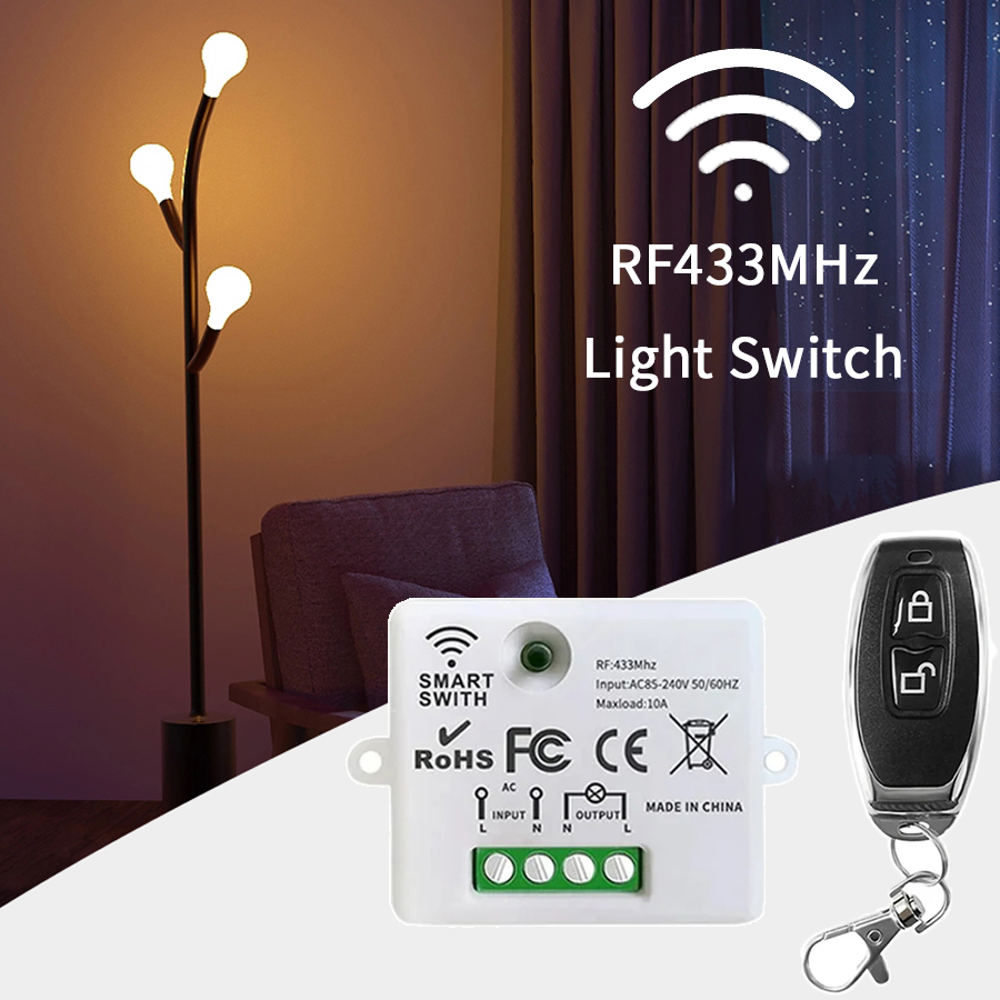 Smart Accessories - Bezprzewodowy przełącznik zdalnego sterowania RF 433MHz