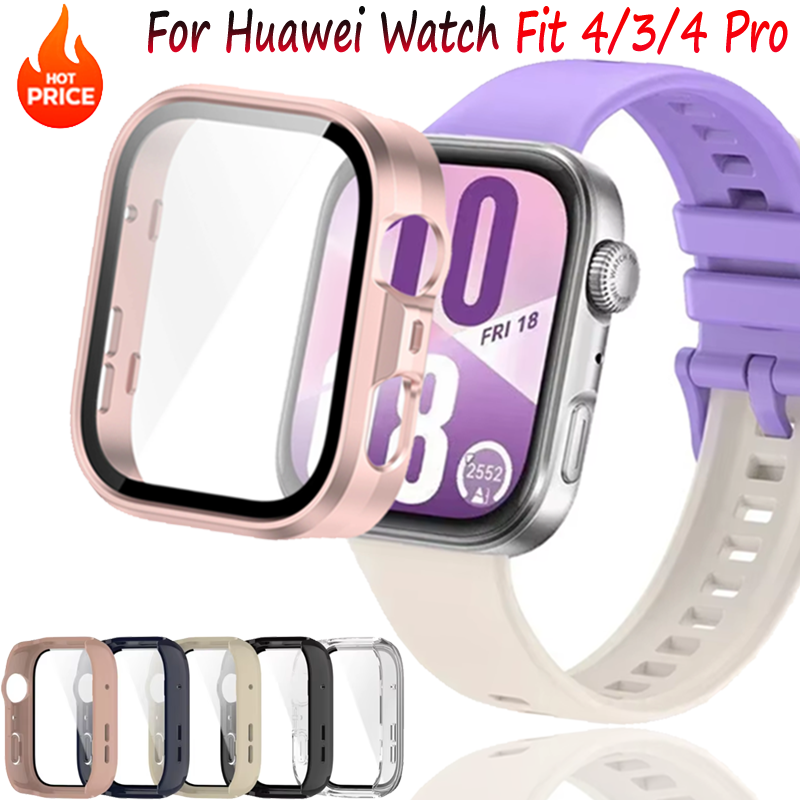 Huawei Smartwatch Accessories - Silikonowe etui PC + szkło do