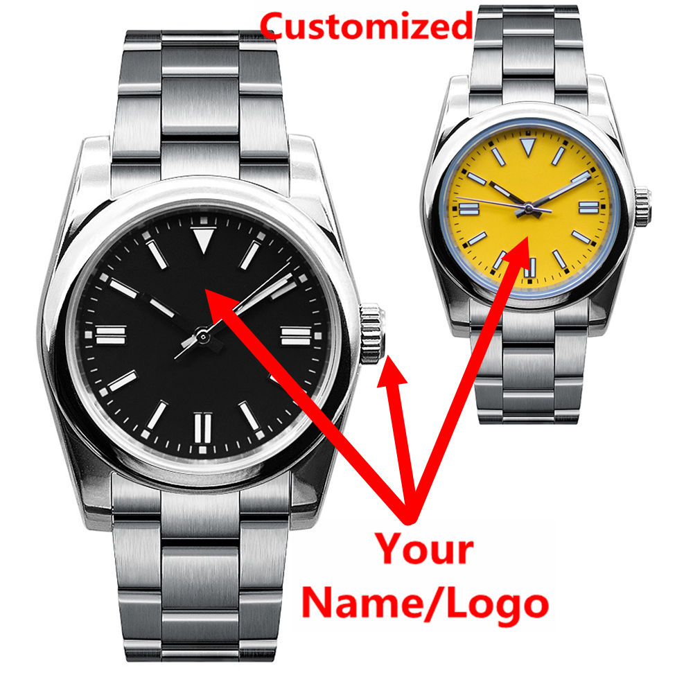 Accessories With Watch - Zegarek męski z własnym logo, szafirowe
